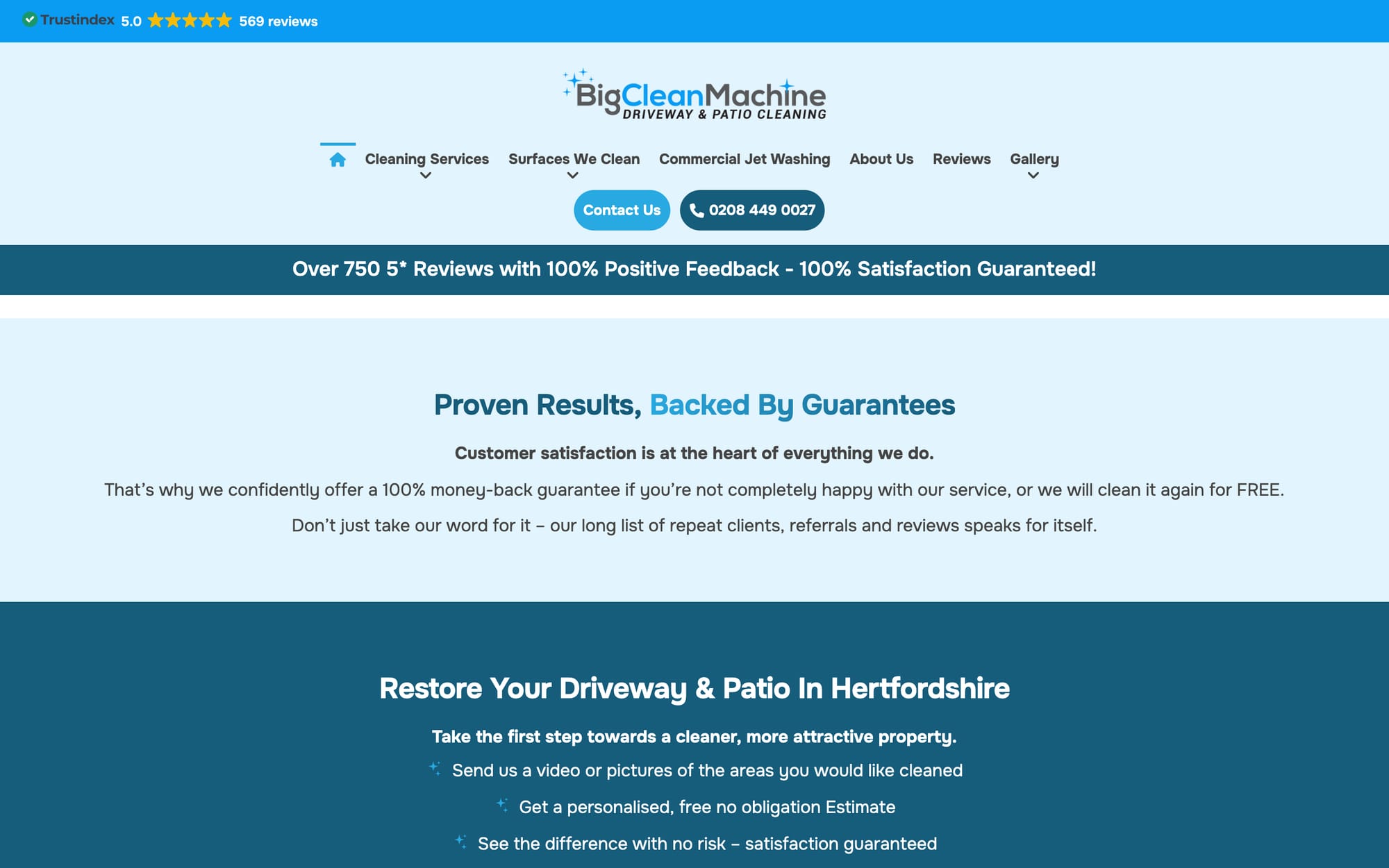 The guarantee, and how to get a quote from a photo of the drive.