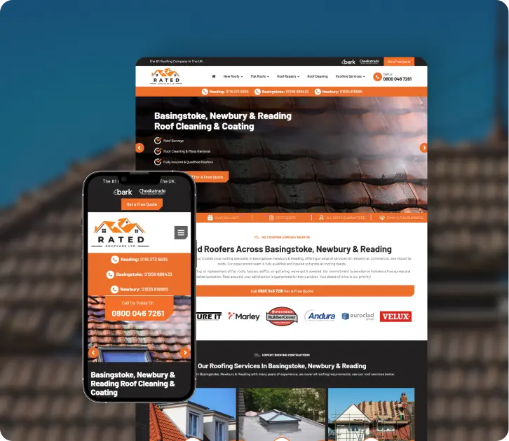 Rated Roofcare Ltd website
