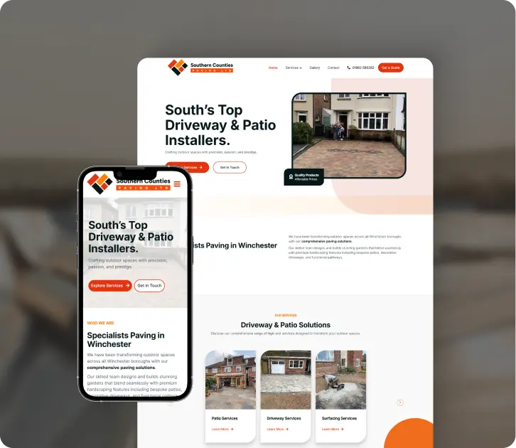 Southern Counties Paving website
